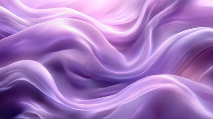 Obraz premium Ethereal Silky Backdrop In A Delicate Lavender Hue, With Flowing Patterns And Soft Reflections That Create A Soothing And Dreamy Environment