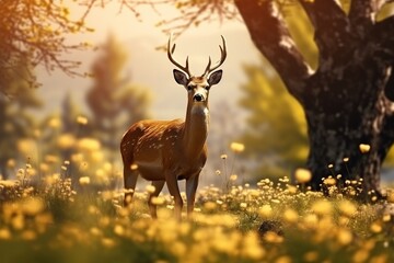Fototapeta premium deer in the wild