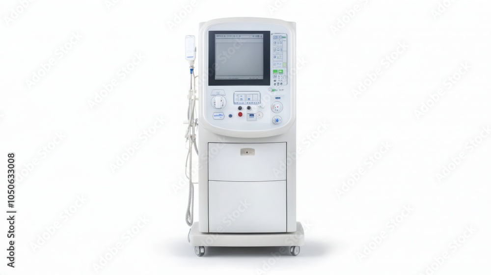 Poster advanced non-invasive dialysis machine in hospital setting