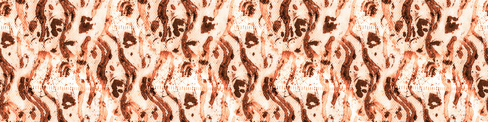 Seamless Spots. Bronze Watercolor Material Print. Delicate Seamless Camouflage. Animal Fur Pattern. Cream African Patterns. Zoo Safari Illustration. Textile Clothing Design. © Alina