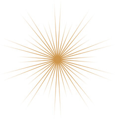 Obraz premium Hand-Drawn Sun Rays: Linear Drawing with Shine and Burst Lines, Vector Sunshine Design