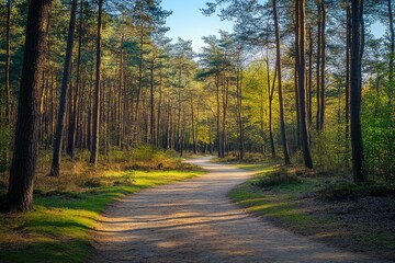 Obraz premium Beautiful shot of the amazing landscapes under the blue sky in summer