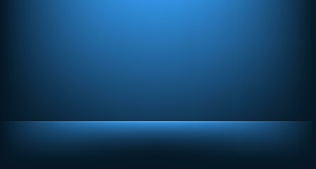 Blue 3D navy color studio background. Space for selling products on the website. Vector illustration.