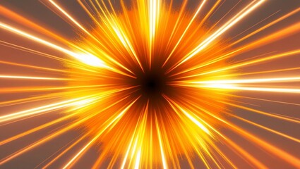 Obraz premium Radiant light burst with vibrant orange color