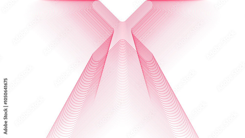 Poster line wave elements pattern movement abstract background