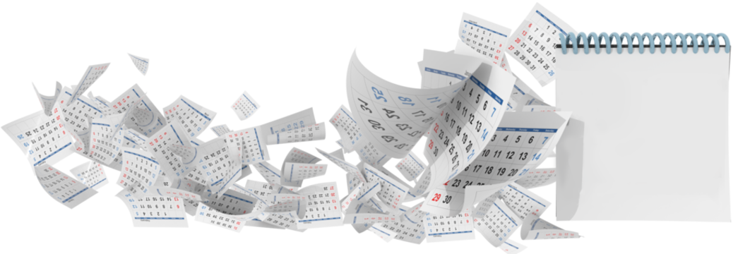 opening day wie are open calendar   - 3d rendering