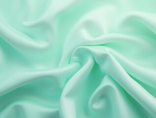Obraz premium Pale green satin texture, fabric silk background with beautiful soft blur pattern, natural glow. Smooth elegant green silk, luxury cloth texture. Abstract background with copy space