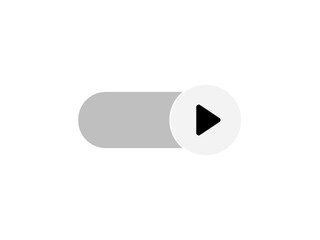 toggle switch icon with auto play icon vector illustration
