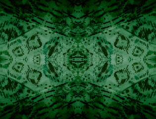 Black Chevron Pattern Watercolour. Seafoam Ikat