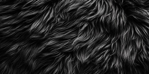 Fototapeta premium Fur Texture, Top View, Soft and Fluffy Surface with Close-Up Detail