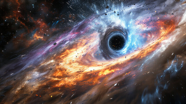 Dark Vortex in the Heart of a Galaxy