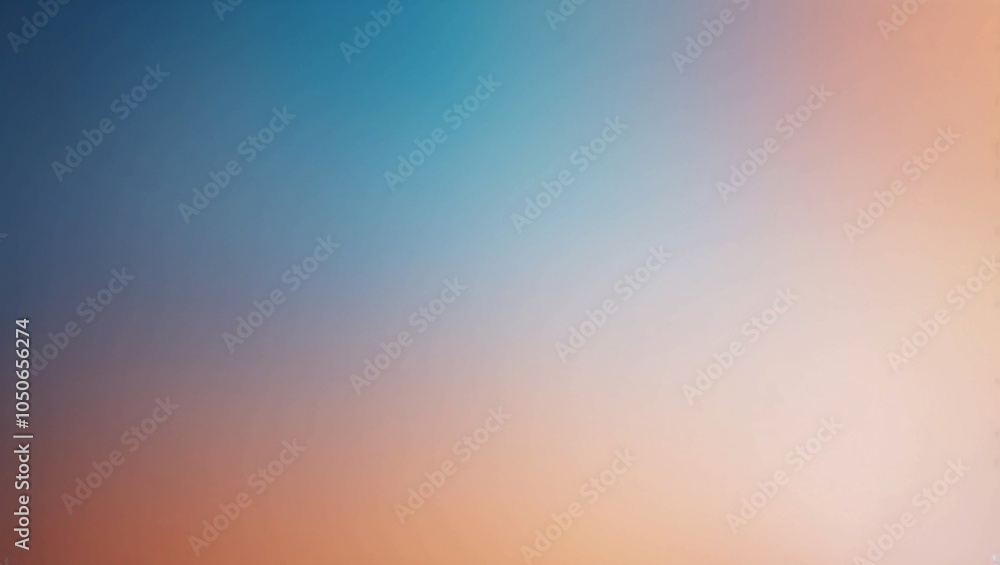 Aufkleber blurry gradient of blue and orange light creating a subtle fade effect, ideal for minimalist designs