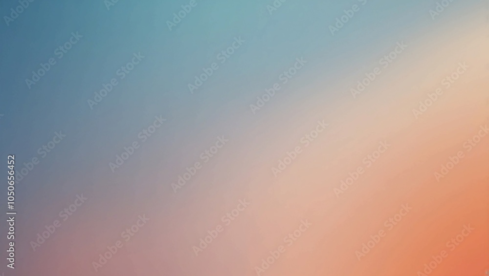 Poster blurry gradient of blue and orange light creating a subtle fade effect, ideal for minimalist designs