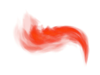 Red fog or smoke. Red smog clouds on floor. Cigarette smoke. Morning fog over land or water surface. Magic haze. Cloud, smoke, fog. PNG.
