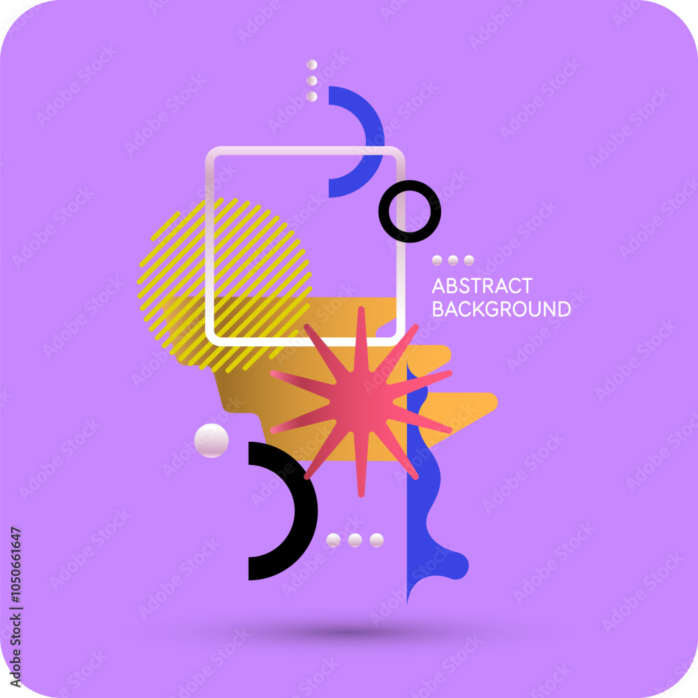 Poster background with abstract shapes. a template for design and creativity. the composition of the figure