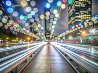 Obraz premium Light Blurs Abstract Bokeh Background for Stunning Night Photography