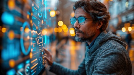 High-Quality Tech Visual with Futuristic Interface