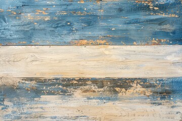 Colorful blue wooden background with copy space. Abstract vintage rustic texture design.