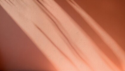Warm Peach Textured Background with Soft Sunlit Shadows. Ideal for Elegant Minimalist Designs, Modern Aesthetic Projects, and Tranquil Social Media Visuals Needing Subtle Warmth and Depth
