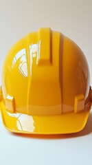 Yellow construction hard hat