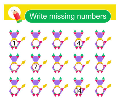 Math activity for children. Activity page for preschoolers. Cartoon animal. 