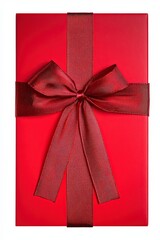 red gift bow