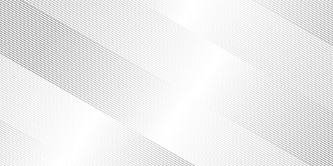 Vector abstract geometric stripe diagonal black and white gradient line. minimal futuristic diagonal irregular line then curve grid oblique pattern background.