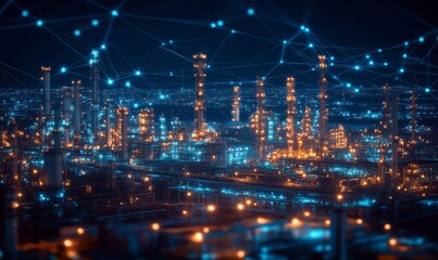 Obraz premium Digital Transformation: Seamless Integration of Robotics and Analytics for Optimized Manufacturing, Generative AI