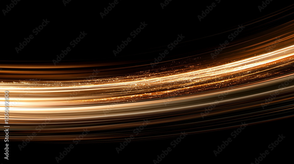 Poster dynamic data speed lines in a dark background symbolize technology and connectivity, representing th