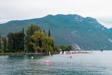 Lake Garda is the largest lake in Italy. It is located in Northern Italy,