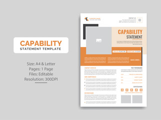 Capability Statement template design