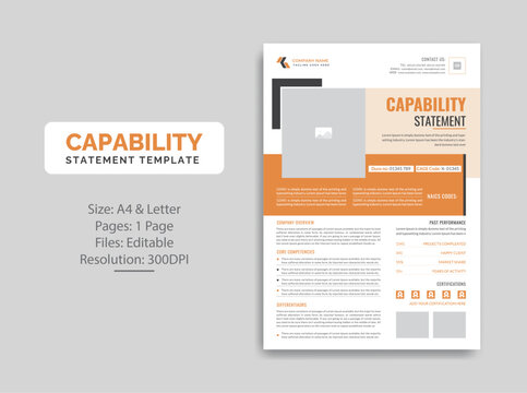 Capability Statement template design