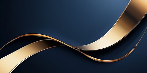 Shiny, curved lines create a luxurious look against a dark blue background. This design is perfect for a premium award.
