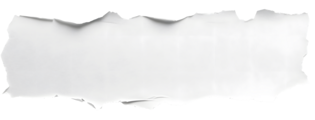 White ripped paper torn edges strips isolated on black background