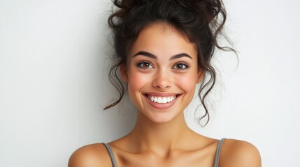 Joyful Young Woman with a Bright Smile