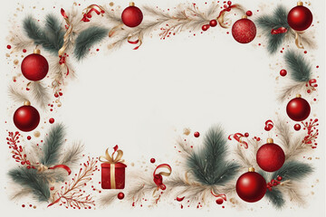 Christmas greetings card template