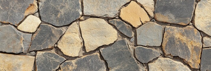 Obraz premium a stone wall with many different colors and shapes