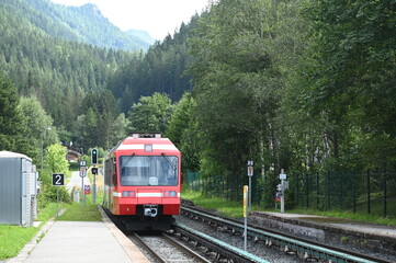 Obraz premium Zug bei Chamonix