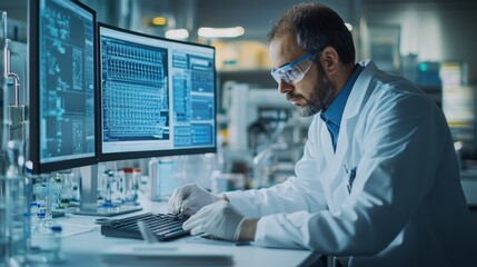 Innovative research in a high-tech laboratory setting the future of science and technology revealed through advanced data analysis and experimentation