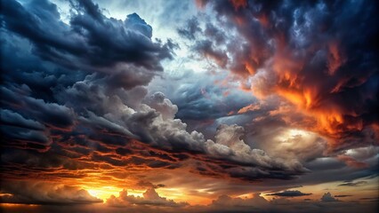 Dramatic sky background
