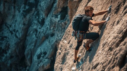 A thrilling ascent the passion and challenge of rock climbing in nature's majesty