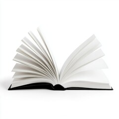 An open book with blank pages, ready for writing or sketching, symbolizing creativity and learning