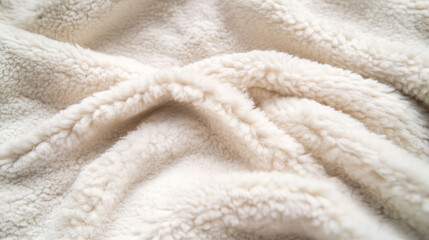 Creamy Soft Sherpa Fleece Texture 