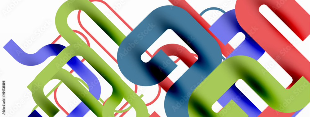Poster wave lines minimal abstract background