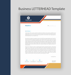 Obraz premium Letterhead business and corporate modern letterhead