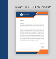 Modern corporate company letterhead with Professional Design