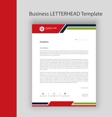 Style letterhead business and corporate letterhead template