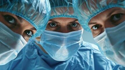 Medical team,close up