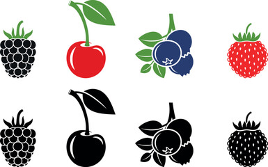 Berry logo. Isolated berry on white background