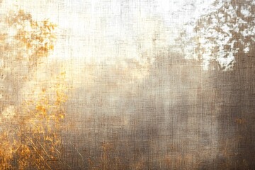 Textured burlap curtain with an autumnal background in warm, earthy hues, adding rustic charm and cozy vibes to any seasonal display